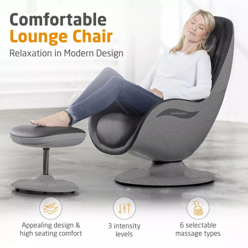 MEDISANA RS 670 Toolum Tool Shiatsu Massaažitool kütte- ja vibratsioonifunktsiooniga, must/antratsiit