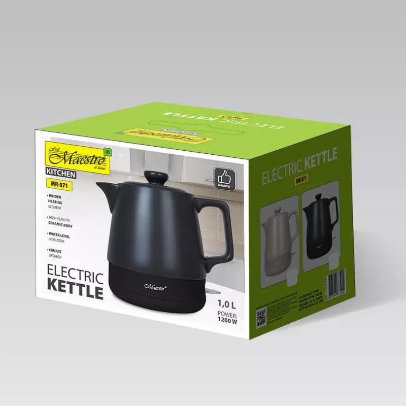 MEO elektriline veekeetja 1L MR-071-BLACK MAESTRO