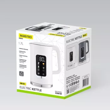 MEO Maestro Elektrikanne koos temperatuuri reguleerimisega 1.7L 2200W Valge