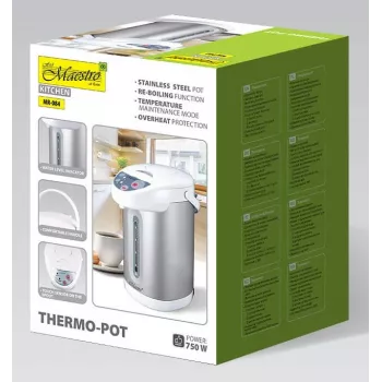 MEO MR-084 4,5L elektriline veesoojendaja ja -jaotur 750W roostevaba teras