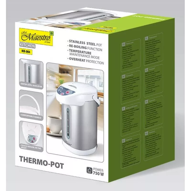 MEO MR-084 4,5L elektriline veesoojendaja ja -jaotur 750W roostevaba teras