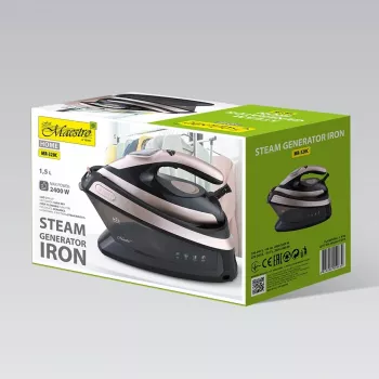 MEO MR-320C Maestro 2400W aurugeneraatoriga triikraud keraamilise tallaga, 3,5 baari rõhk, 120 g/min aurutõuge, 1,2L paak