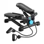 MERACH MR-2354B2 Mini Stepper vastupanulintide, hüdrosilindrite ja LCD-ekraaniga, must