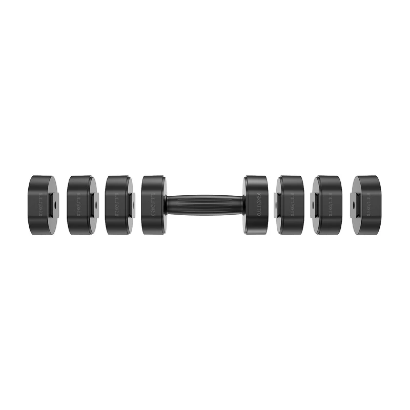 MERACH MR-2444 Reguleeritavad hantlid (komplekt 2 tk) - 2,5-24 kg, 15 seadistust, pöördvalikuketas, must/punane