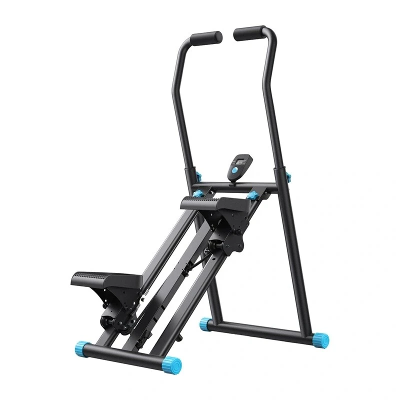 MERACH MR-2448B1 Mini Stepper koos takistusribade, LCD-ekraani ja hüdrosilindritega, must/hall