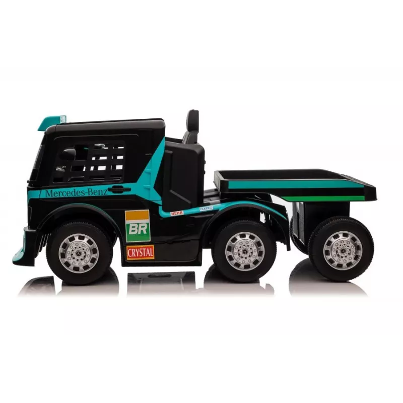 Mercedes XMX622B laste elektriline veoauto haagisega, LCD, sinine