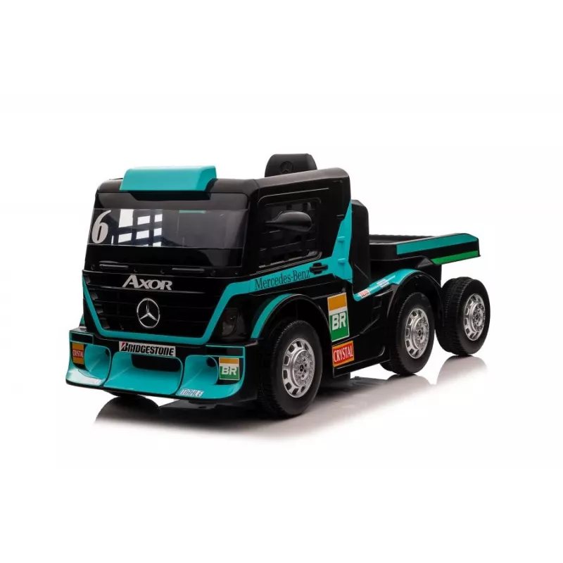 Mercedes XMX622B laste elektriline veoauto haagisega, LCD, sinine