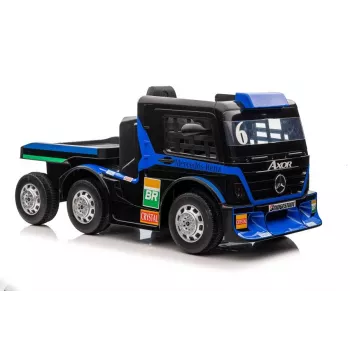 Mercedes Truck + Trailer XMX622B Navy Blue LCD Battery-Powered Toy