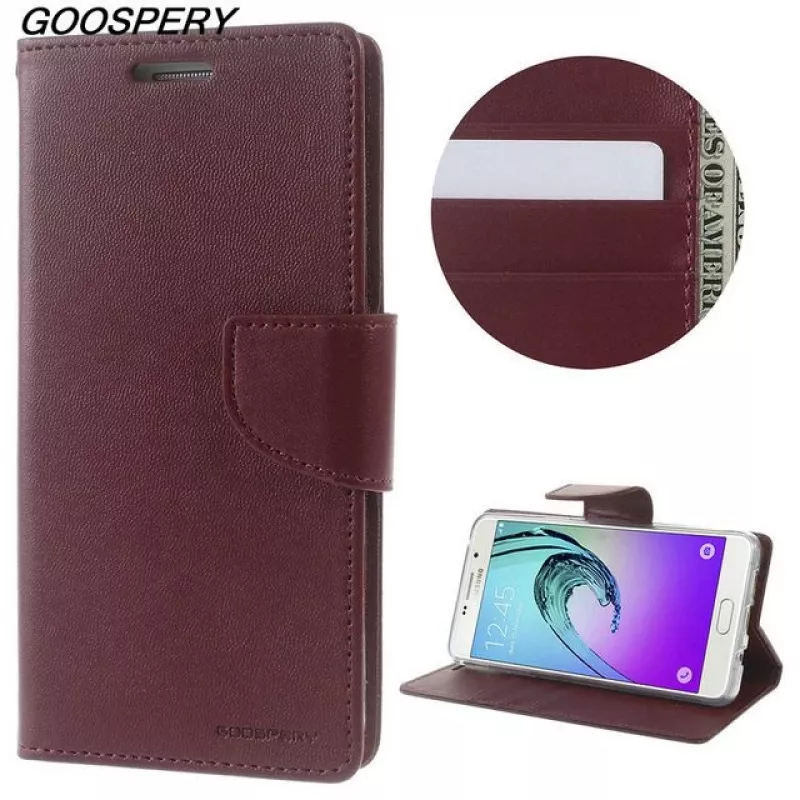 Mercury Apple iPhone X/XS Bravo Diary Wine Wallet Case