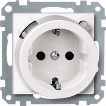 MERTEN 232819 FI-Schuko turvapistikupesa RCD-ga, 16 A, 230 V, Polaarvalge