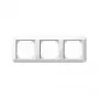 MERTEN 389319 Katte-raam 3-kohaline, System M, Polar White Brilliant, läikiv