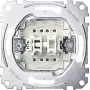 Merten System M kahekordne surunupuga sisestus 2 NO 10A 250V AC süvispaigaldusega MEG3055-0000