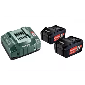 Metabo 18V LiHD 5.5Ah aku ja ASC 145 Air Cooled laadija komplekt (2 akut)