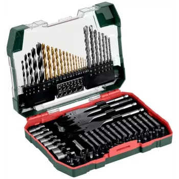 Metabo 626708000 86-osaline puur- ja kruvikeerajate komplekt karbis