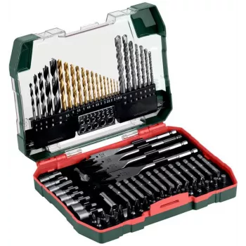 Metabo 626708000 86-osaline puur- ja kruvikeerajate komplekt karbis