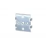 METZ BTR Hutschienenadapter mini (1308990111-I) – DIN-liini adapter Keystone ja fiiberoptilistele moodulitele, 35mm, helehall