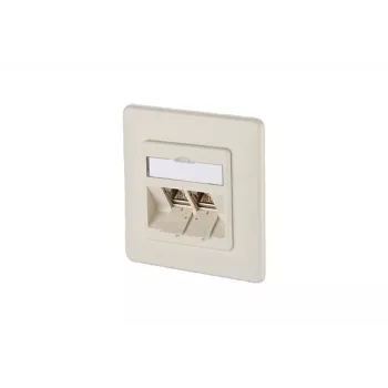 METZ CONNECT BTR E-DAT modul 8/8(8) UP süvispaigaldatav CAT 6 võrguandmeväljund, 2 x RJ45, pärlvalge RAL 1013 1309121001-E