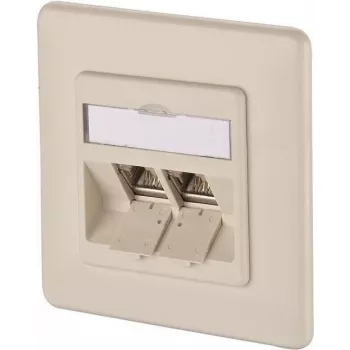 METZ CONNECT BTR E-DAT modul 8/8(8) UP süvispaigaldatav CAT 6 võrguandmeväljund, 2 x RJ45, pärlvalge RAL 1013 1309121001-E