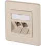METZ CONNECT BTR E-DAT modul 8/8(8) UP süvispaigaldatav CAT 6 võrguandmeväljund, 2 x RJ45, pärlvalge RAL 1013 1309121001-E