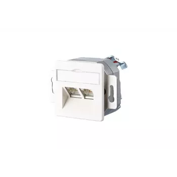 METZ CONNECT BTR IT CONNECT E-DAT 8/8(8) Ek süvispaigaldatav andmeväljund, 2 x RJ-45, CAT 6, varjestatud, puhtvalge RAL 9010 1307444002-I