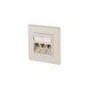 METZ CONNECT BTR IT CONNECT E-DAT modul 3x8(8) UP - Süvispaigaldatav võrgupesa, 3-porti RJ45, CAT 6, varjestatud, pärlvalge (RAL 1013) 1309131001-E