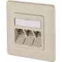 METZ CONNECT BTR IT CONNECT E-DAT modul 3x8(8) UP - Süvispaigaldatav võrgupesa, 3-porti RJ45, CAT 6, varjestatud, pärlvalge (RAL 1013) 1309131001-E