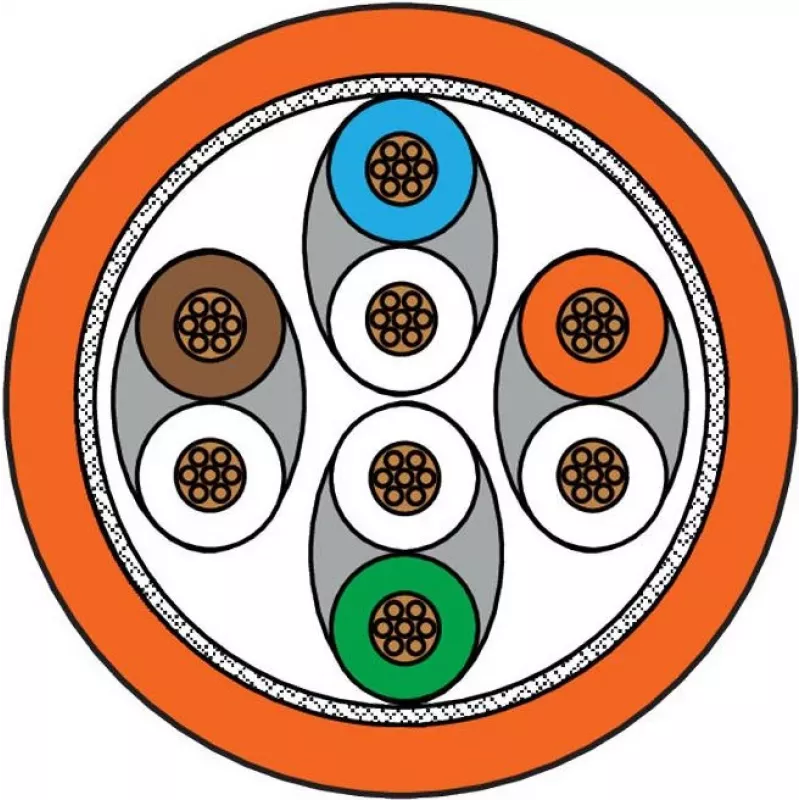 METZ CONNECT Cat6a SF/UTP võrgukaabel 1 m oranž