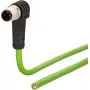 METZ CONNECT M12 Nurgaga lahtise otsaga võrgukaabel, 10m, SF/FTP, CAT 5e, halogeenivaba, roheline