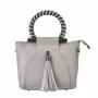 MIA TOMAZZI Naine Õlakott WB201297GREY (21x18x7 cm) Hall Ehtne Nahk