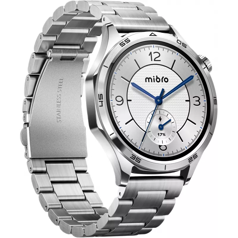 Mibro Watch GT Smartwatch with 1.75 inch HD TFT Display, Silver (2 Straps Included)