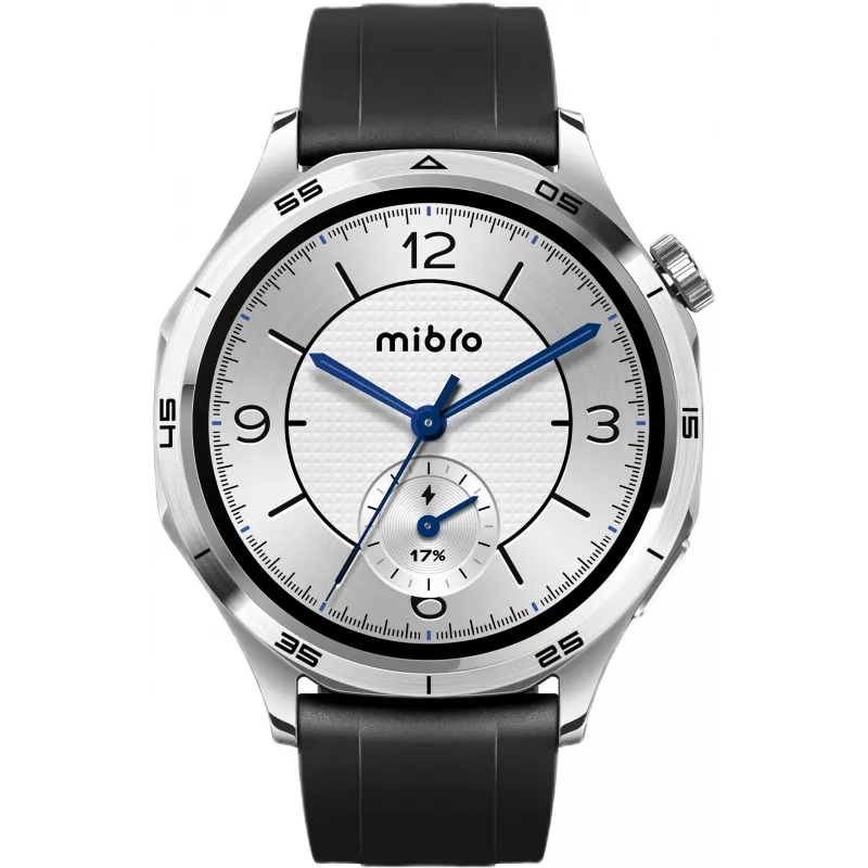 Mibro Watch GT Smartwatch with 1.75 inch HD TFT Display, Silver (2 Straps Included)