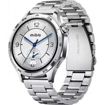 Mibro Watch GT Smartwatch with 1.75 inch HD TFT Display, Silver (2 Straps Included)