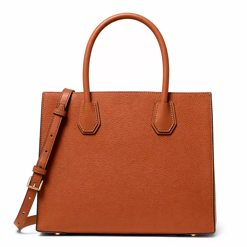 Michael Kors Greenwich Saffiano Leather Shoulder Bag Luggage 35T2GM9S3LLUG