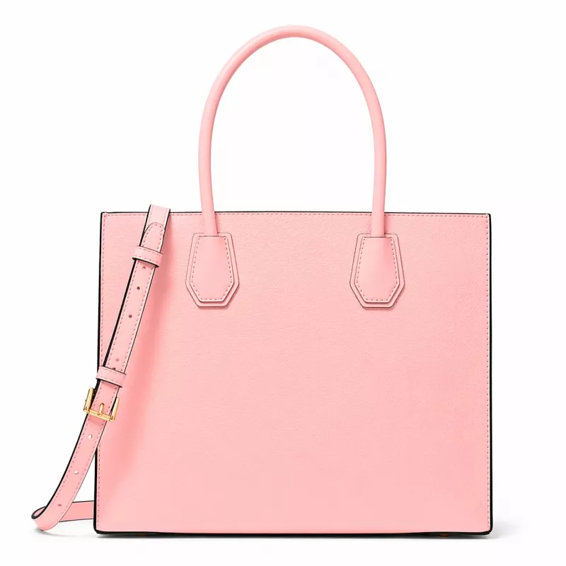 Michael Kors Greenwich Satchel Crossbody Bag naistele, Powder Blush, Saffiano nahk, 32x26x14 cm