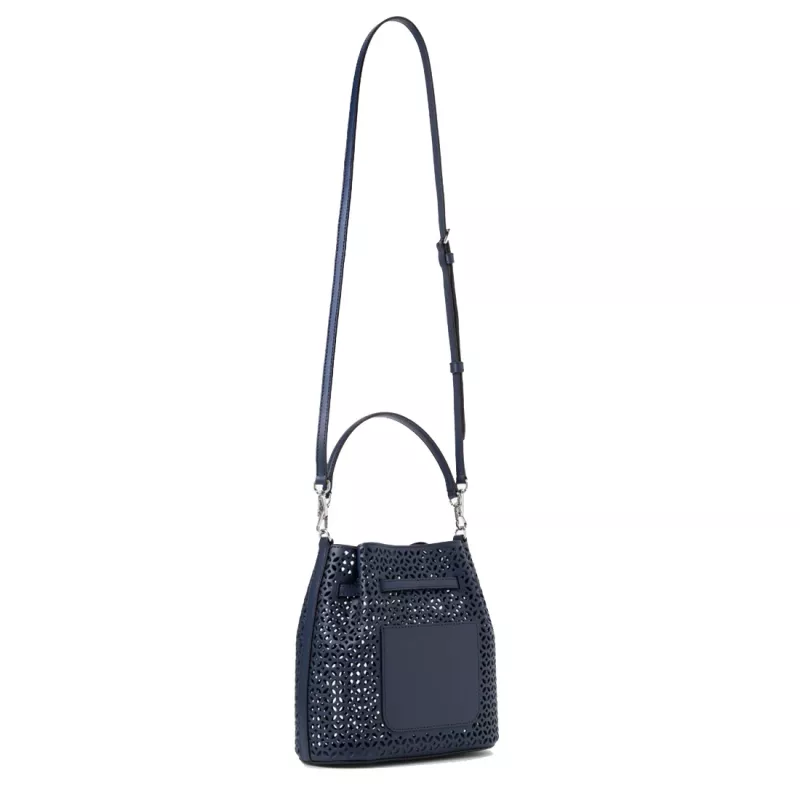 Michael Kors Jet Set Navy Signature Logo crossbody kott 35S6S2ZC1YNAV