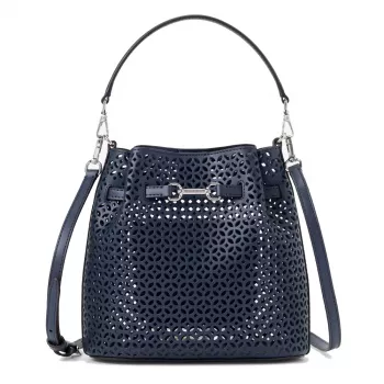 Michael Kors Jet Set Navy Signature Logo crossbody kott 35S6S2ZC1YNAV