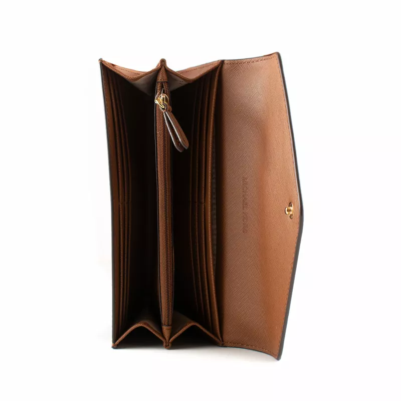 Michael Kors Jet Set Travel pruun signatuur kaetud lõuendist portfell crossbody kott 35F3GTVE7BBRO