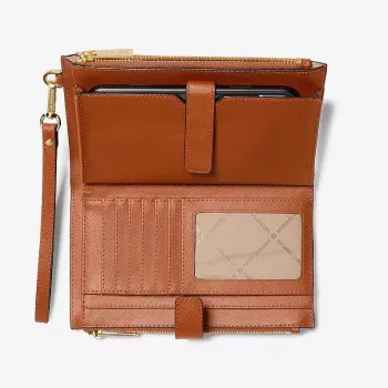Michael Kors Jet Set Travel Continental Wristlet Wallet 35F8GTVW0LLUG - Saffiano nahk, pagas, kullatooniline riistvara