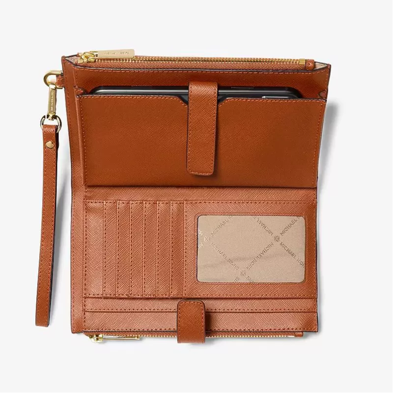 Michael Kors Jet Set Travel Continental Wristlet Wallet 35F8GTVW0LLUG - Saffiano nahk, pagas, kullatooniline riistvara