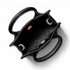 Michael Kors Jet Set Travel õlakott, must, signatuuriga kaetud lõuendist nahkviimistlusega, kuldkollased metallosad, 15cm x 17cm x 6cm