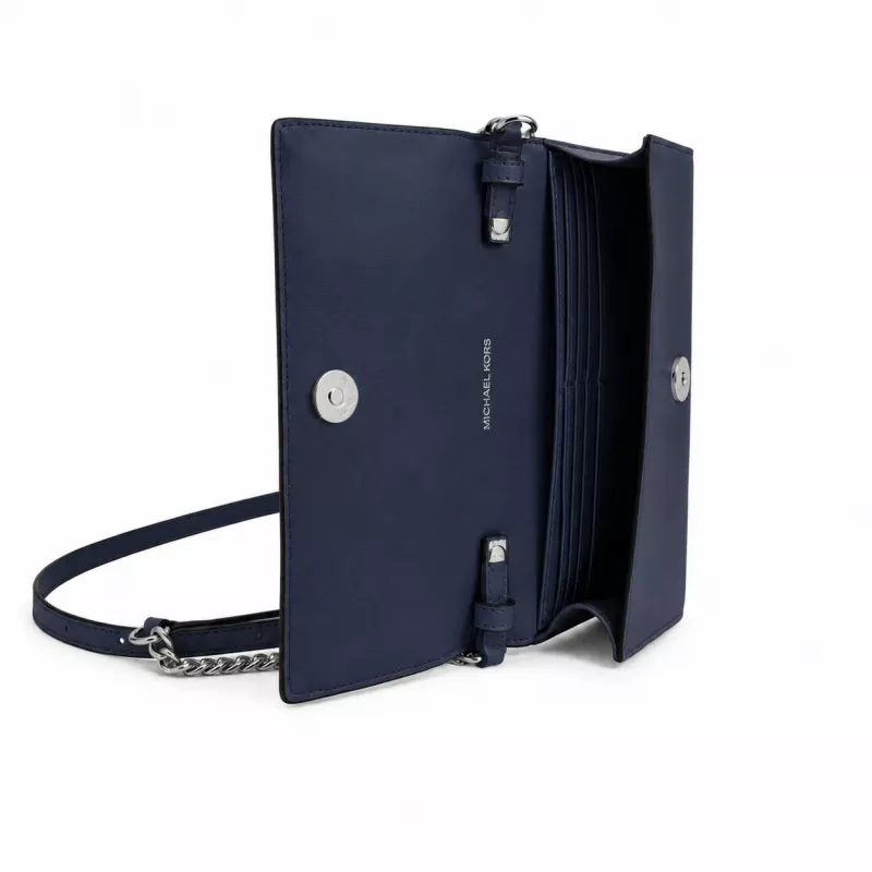 MICHAEL KORS Jet Set Travel Saffiano nahast crossbody kott mereväesinine
