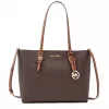 Michael Kors Jet Set Travel Saffiano Nahast Tote Kott - Naiste Pruun Tote kuldsete detailidega (42x28x10 cm)