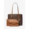 Michael Kors Jet Set Travel Saffiano Nahast Tote Kott - Naiste Pruun Tote kuldsete detailidega (42x28x10 cm)