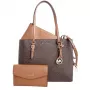 Michael Kors Jet Set Travel Saffiano Nahast Tote Kott - Naiste Pruun Tote kuldsete detailidega (42x28x10 cm)