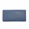 Michael Kors Jet Set Travel Saffiano Leather Wristlet Wallet in Navy with Gold-Tone Hardware