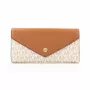 Michael Kors Jet Set Travel Vanilla Signature kaetud lõuendist crossbody-kott 35F3GTVE7BVAN
