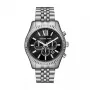 Michael Kors Lexington meeste kvartskronograafkell MK8602, 45mm, sinine sihverplaat, roostevabast terasest käevõru