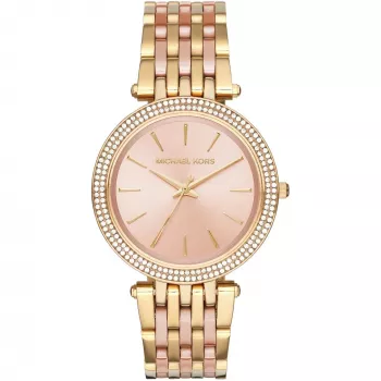 Michael Kors MK3507 Naiste roosakuldse tooniga roostevabast terasest käekell kristallaktsentidega