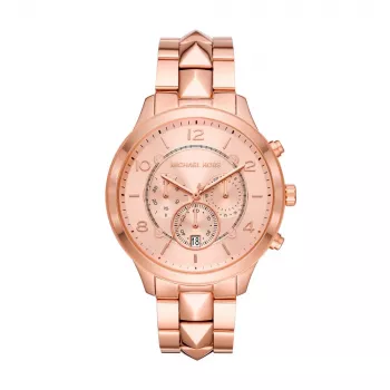 Michael Kors Pyper naiste roosakuldse tooniga roostevabast terasest kronograafkell MK6713