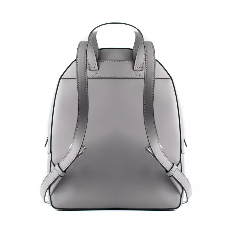 Michael Kors Rhea naiste seljakott 28x23x10 cm pärlihall Saffiano nahk